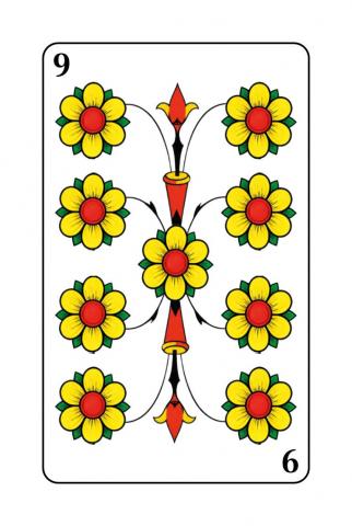 Jasskarten Deutsch-Schweizer Blatt - Karte 21 von 36 Jasskarten Deutsch-Schweizer Blatt - Karte 21 von 36