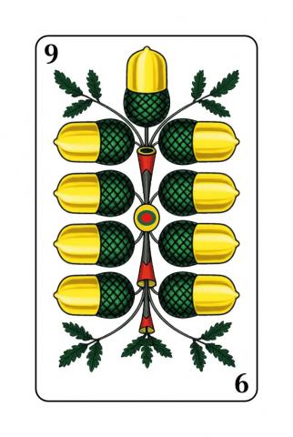 Jasskarten Deutsch-Schweizer Blatt - Karte 24 von 36 Jasskarten Deutsch-Schweizer Blatt - Karte 24 von 36