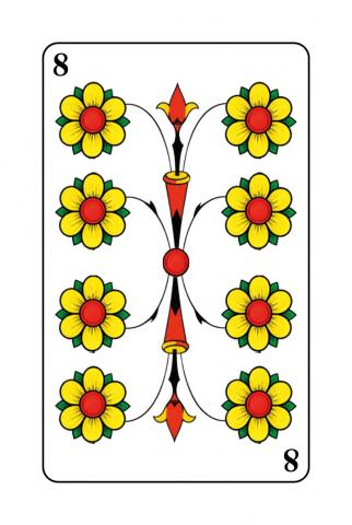 Jasskarten Deutsch-Schweizer Blatt - Karte 25 von 36 Jasskarten Deutsch-Schweizer Blatt - Karte 25 von 36
