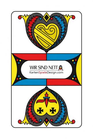 Jasskarten Deutsch-Schweizer Blatt - Karte 3 von 36 Jasskarten Deutsch-Schweizer Blatt - Karte 3 von 36