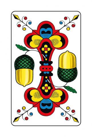 Jasskarten Deutsch-Schweizer Blatt - Karte 4 von 36 Jasskarten Deutsch-Schweizer Blatt - Karte 4 von 36