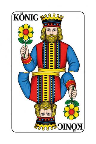 Jasskarten Deutsch-Schweizer Blatt - Karte 5 von 36 Jasskarten Deutsch-Schweizer Blatt - Karte 5 von 36