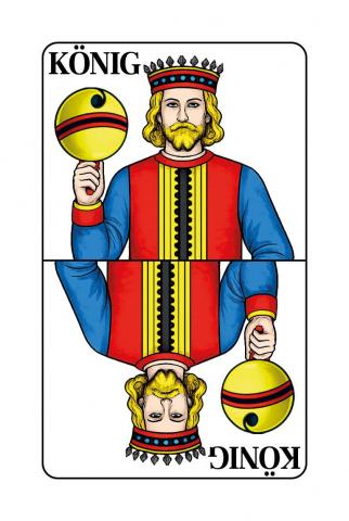 Jasskarten Deutsch-Schweizer Blatt - Karte 6 von 36 Jasskarten Deutsch-Schweizer Blatt - Karte 6 von 36