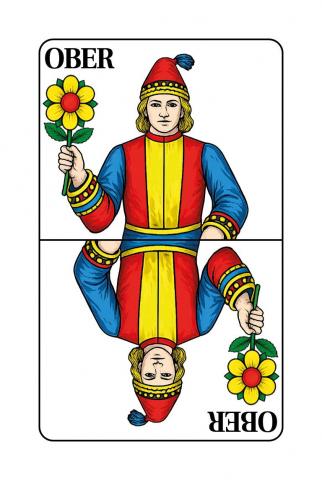 Jasskarten Deutsch-Schweizer Blatt - Karte 9 von 36 Jasskarten Deutsch-Schweizer Blatt - Karte 9 von 36
