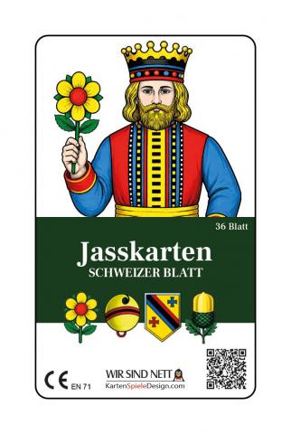 Jasskarten Deutsch-Schweizer Blatt - Deckblatt Jasskarten Deutsch-Schweizer Blatt - Deckblatt