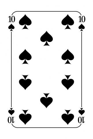 Jasskarten Französisches Blatt - Karte 19 von 36