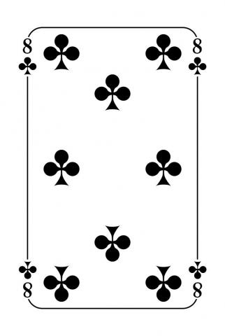 Jasskarten Französisches Blatt - Karte 28 von 36