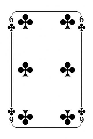 Jasskarten Französisches Blatt - Karte 36 von 36