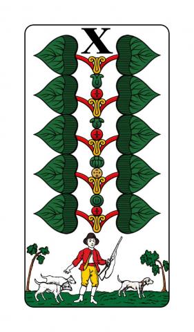 Jasskarten Österreichisches Blatt - Karte 19 von 40 Jasskarten Österreichisches Blatt - Karte 19 von 40