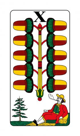 Jasskarten Österreichisches Blatt - Karte 20 von 40 Jasskarten Österreichisches Blatt - Karte 20 von 40