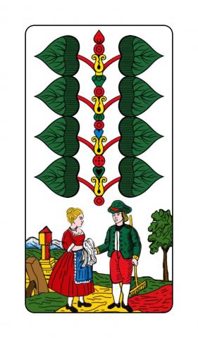 Jasskarten Österreichisches Blatt - Karte 27 von 40 Jasskarten Österreichisches Blatt - Karte 27 von 40