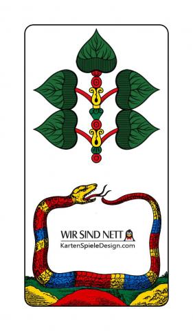 Jasskarten Österreichisches Blatt - Karte 39 von 40 Jasskarten Österreichisches Blatt - Karte 39 von 40