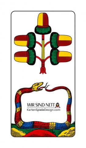 Jasskarten Österreichisches Blatt - Karte 40 von 40 Jasskarten Österreichisches Blatt - Karte 40 von 40