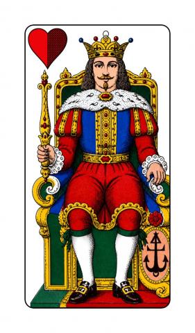Jasskarten Österreichisches Blatt - Karte 5 von 40 Jasskarten Österreichisches Blatt - Karte 5 von 40