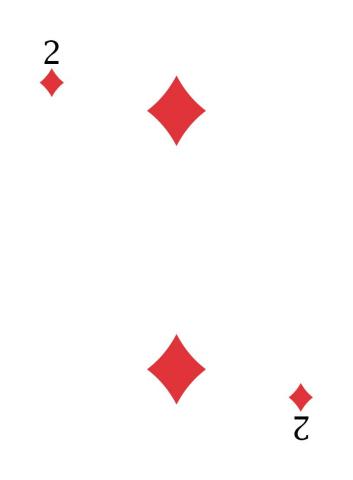Pokerkarten International - Karte 50 von 55 Pokerkarten International - Karte 50 von 55