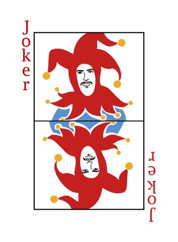 Pokerkarten International - Karte 54 von 55 Pokerkarten International - Karte 54 von 55