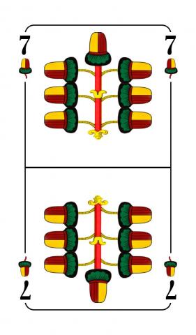 Schafkopf Bayrische - Karte 32 von 36 Schafkopf Bayrische - Karte 32 von 36