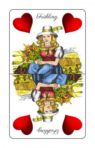 Schnapskarten Doppeldeutsche - Karte 1 von 36 Schnapskarten Doppeldeutsche - Karte 1 von 36
