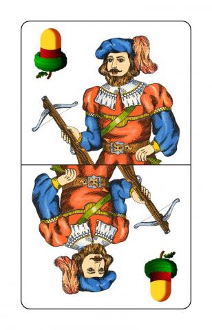 Schnapskarten Doppeldeutsche - Karte 12 von 36 Schnapskarten Doppeldeutsche - Karte 12 von 36