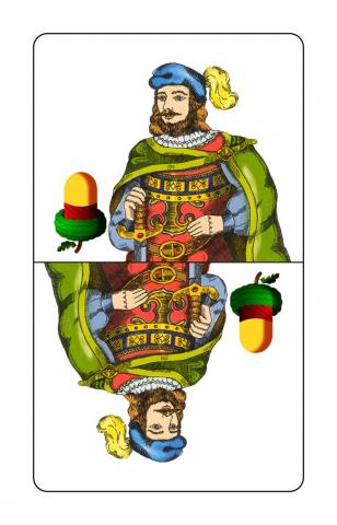 Schnapskarten Doppeldeutsche - Karte 16 von 36 Schnapskarten Doppeldeutsche - Karte 16 von 36