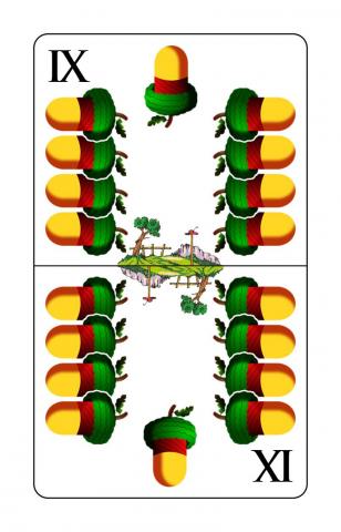 Schnapskarten Doppeldeutsche - Karte 24 von 36 Schnapskarten Doppeldeutsche - Karte 24 von 36