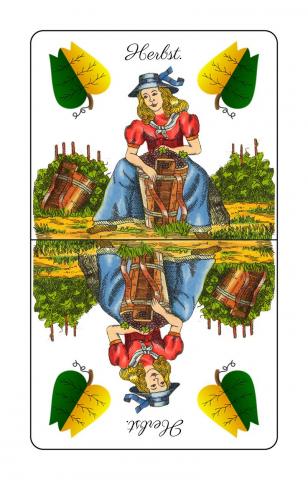 Schnapskarten Doppeldeutsche - Karte 3 von 36 Schnapskarten Doppeldeutsche - Karte 3 von 36