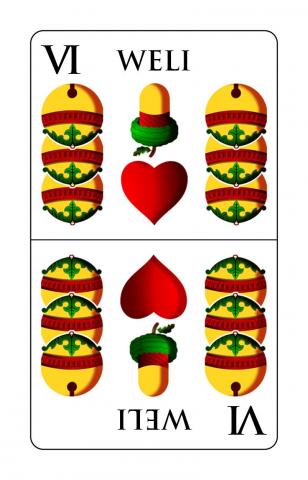 Schnapskarten Doppeldeutsche - Karte 34 von 36 Schnapskarten Doppeldeutsche - Karte 34 von 36