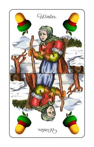 Schnapskarten Doppeldeutsche - Karte 4 von 36 Schnapskarten Doppeldeutsche - Karte 4 von 36