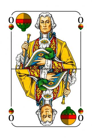 Skat Deutsches Blatt - Karte 10 von 32 Skat Deutsches Blatt - Karte 10 von 32