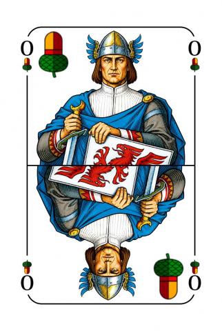 Skat Deutsches Blatt - Karte 12 von 32 Skat Deutsches Blatt - Karte 12 von 32