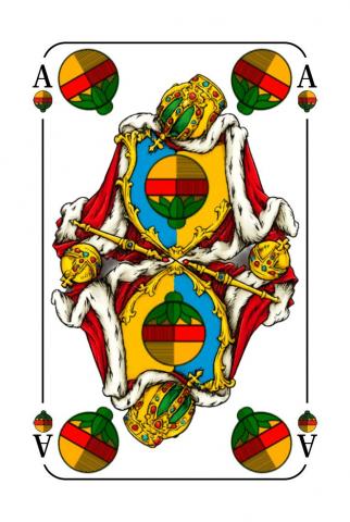 Skat Deutsches Blatt - Karte 2 von 32 Skat Deutsches Blatt - Karte 2 von 32
