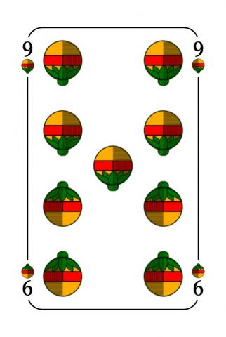 Skat Deutsches Blatt - Karte 22 von 32 Skat Deutsches Blatt - Karte 22 von 32