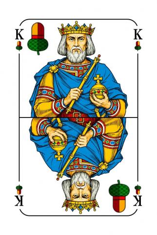 Skat Deutsches Blatt - Karte 8 von 32 Skat Deutsches Blatt - Karte 8 von 32