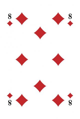 Skat Französisches Blatt - Karte 26 von 32 Skat Französisches Blatt - Karte 26 von 32