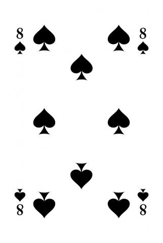 Skat Französisches Blatt - Karte 27 von 32 Skat Französisches Blatt - Karte 27 von 32