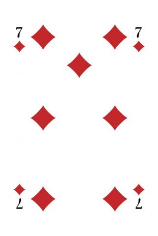 Skat Französisches Blatt - Karte 30 von 32 Skat Französisches Blatt - Karte 30 von 32