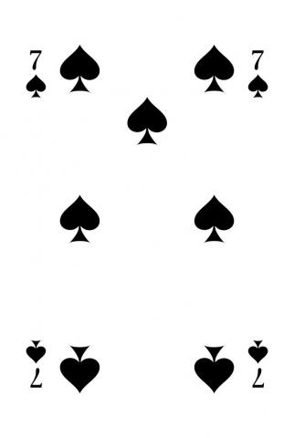 Skat Französisches Blatt - Karte 31 von 32 Skat Französisches Blatt - Karte 31 von 32