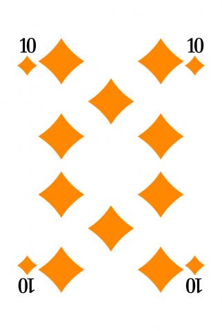 Skat Vierfarbenblatt - Karte 18 von 32