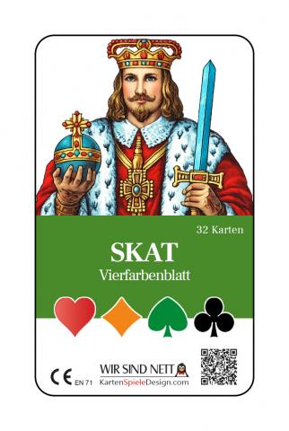 Skat Vierfarbenblatt - Deckblatt
